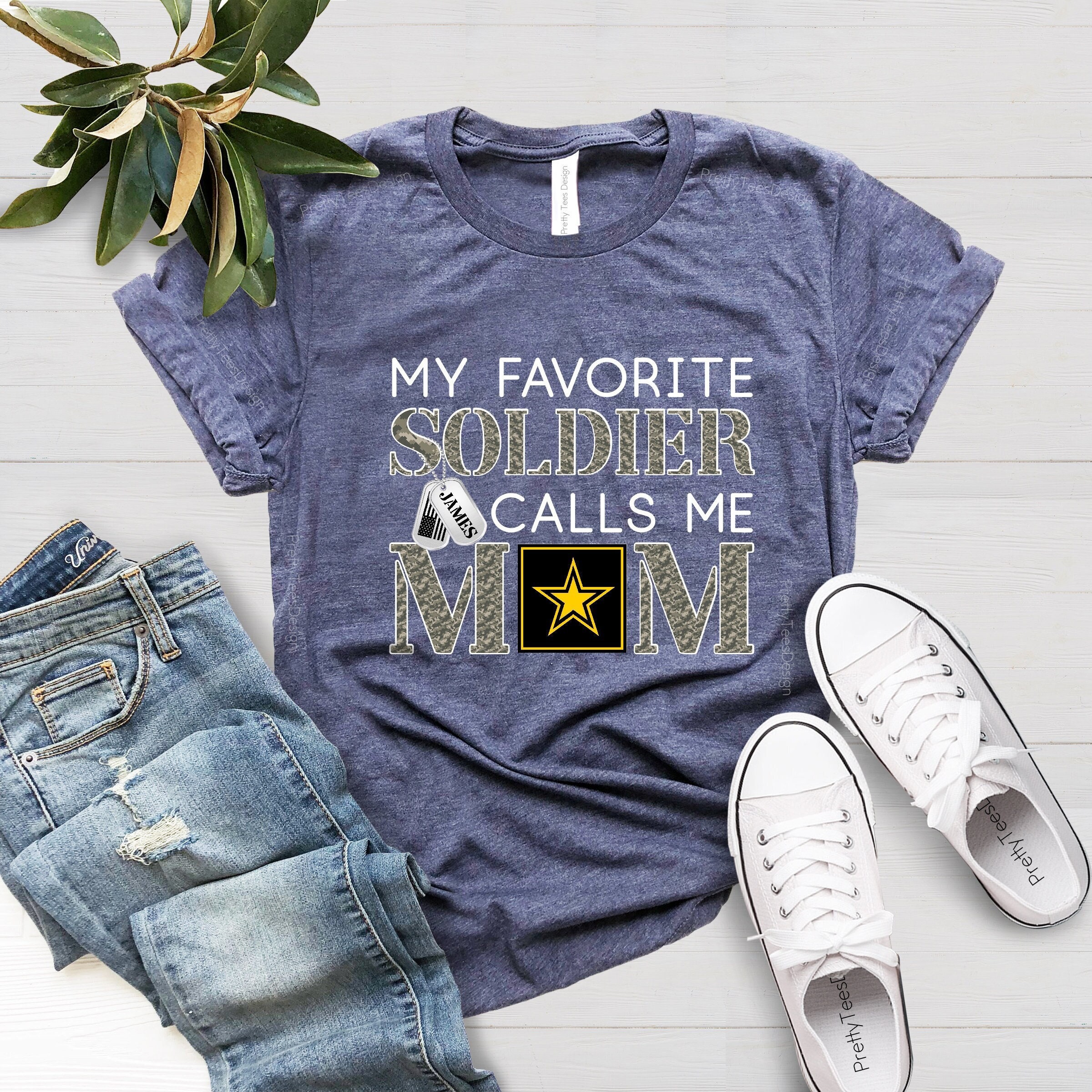 personalized army mom shirt my favorite soldier calls me mom shirt unique soldier mother t shirt for army family day cilwv