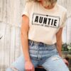 personalized aunt shirt custom auntie t shirt for new aunt pregnancy announcement gift aunt to be 2023 mom birthday vjr2g