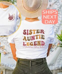 personalized aunt shirt for new aunts custom sister gift pregnancy reveal tee aunt to be legend t shirt api2y