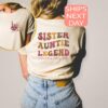 personalized aunt shirt for new aunts custom sister gift pregnancy reveal tee aunt to be legend t shirt ys9qz