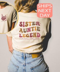 personalized aunt shirt for new aunts custom sister gift pregnancy reveal tee aunt to be legend t shirt ys9qz