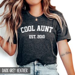 personalized aunt shirt for new aunts cute aunt life t shirt cool aunt gift aunt est shirt unique aunt apparel gjqsu