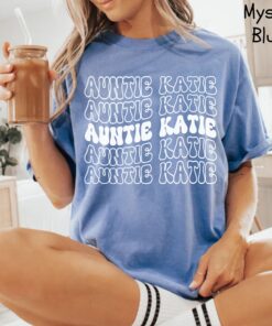 personalized aunt shirt for pregnancy announcement custom aunt name tee unique aunt reveal gift for new aunts igz8c