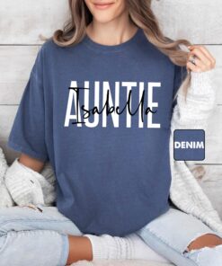 personalized aunt shirt with name custom aunt t shirt cute aunt tee for pregnancy reveal gifts best aunt ever shirt biel9