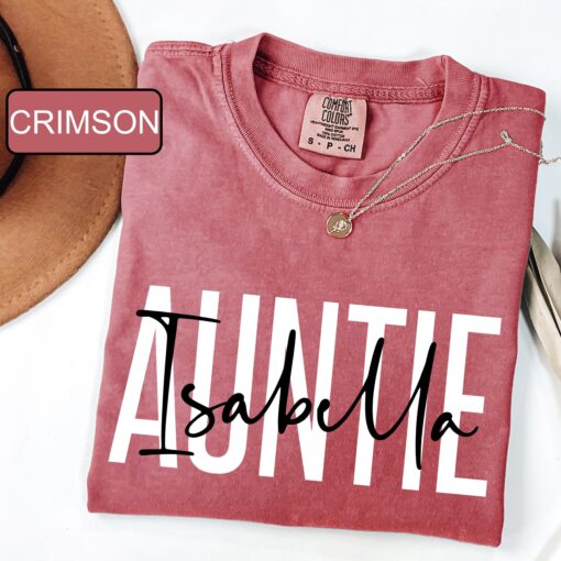personalized aunt shirt with name custom aunt t shirt cute aunt tee for pregnancy reveal gifts best aunt ever shirt uzzfz scaled