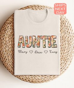 personalized aunt shirt with niece and nephew names blessed aunt t shirt for mothers day unique custom aunt gifts 55xpf