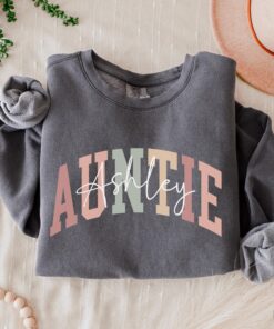 personalized aunt sweatshirt custom auntie shirt unique aunt gifts baby announcement gift for aunt xb7sl