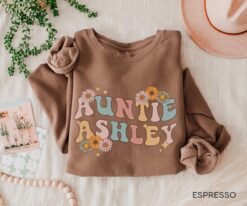 personalized aunt sweatshirt custom auntie shirt unique baby announcement gift for aunt gifts sstaf