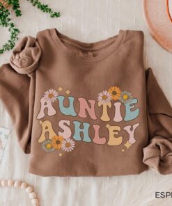 personalized aunt sweatshirt custom auntie shirt unique baby announcement gift for aunt gifts sstaf