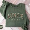 personalized aunt sweatshirt custom birthday gift sister mothers day christmas sweater pregnancy reveal crewneck phhds