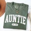 personalized auntie shirt for mothers day birthday gift cute new aunt announcement tee n7ppn