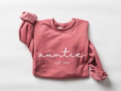personalized auntie sweatshirt custom hoodie for new aunt matching family outfit unique cool aunt gifts iteky scaled