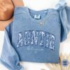 personalized auntie sweatshirt custom toile de jouy shirt for pregnancy announcement best aunt gifts mothers day 8fpc3
