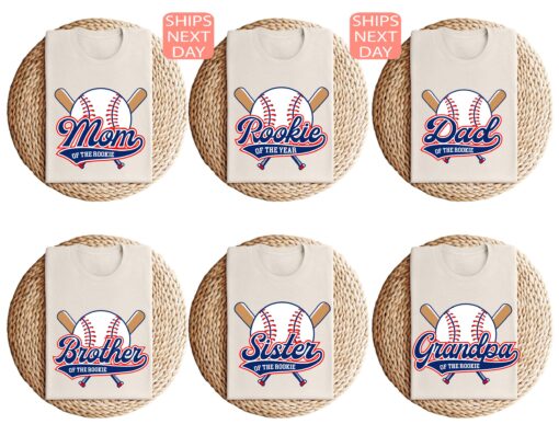 personalized baseball family shirts custom rookie of the year mom and dad t shirts unique baseball mama and dada apparel hvwgh