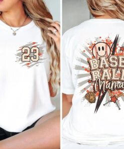 personalized baseball mama shirt for baseball moms game day shirt baseball season fan apparel with custom number lzr8i