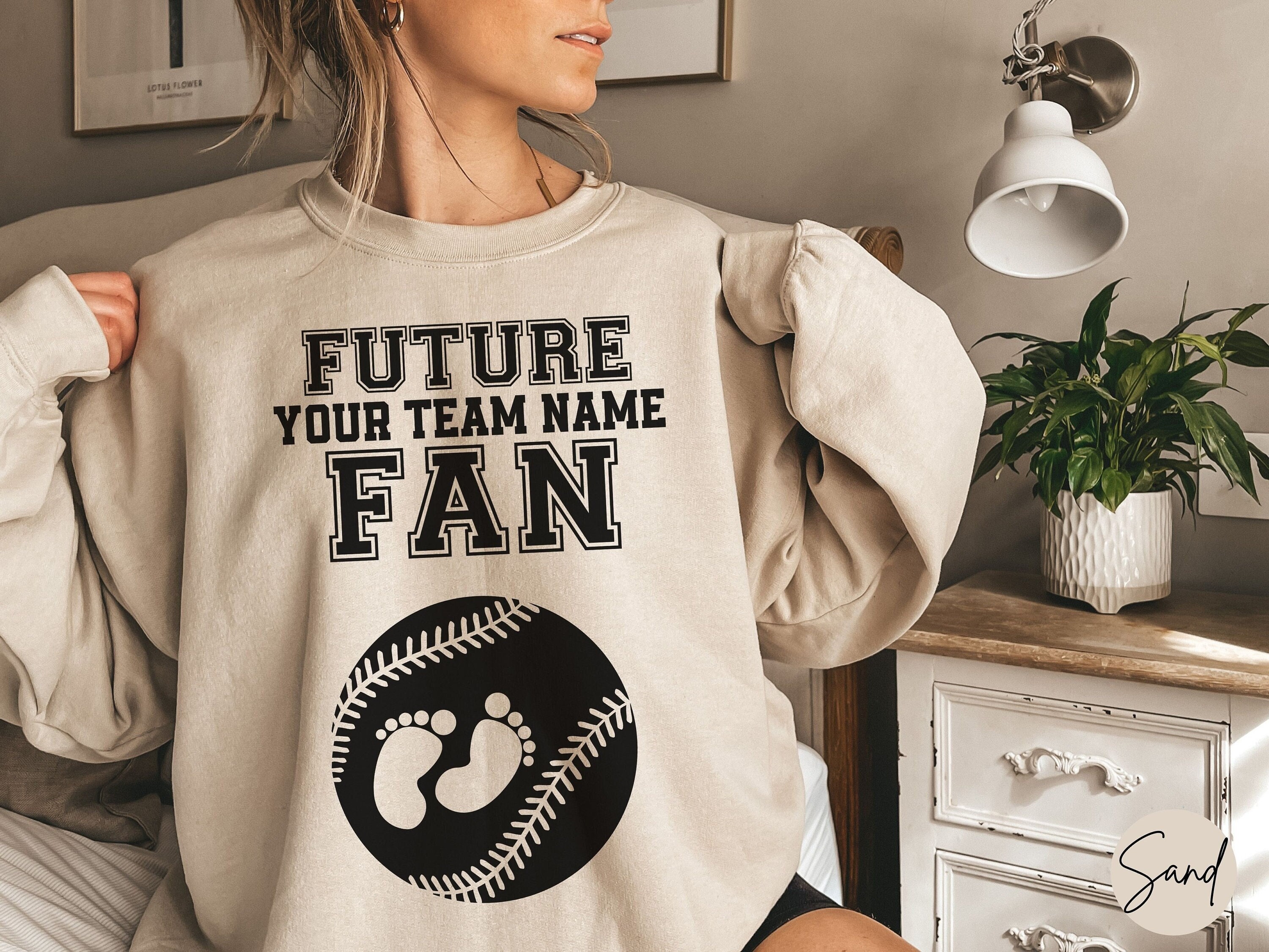 personalized baseball mom maternity sweatshirt for pregnancy announcement custom team name sports shirt for new moms zvllc scaled