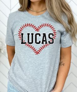 personalized baseball mom shirt custom name tee cute baseball heart design for baseball fans and girlfriends 01jiv