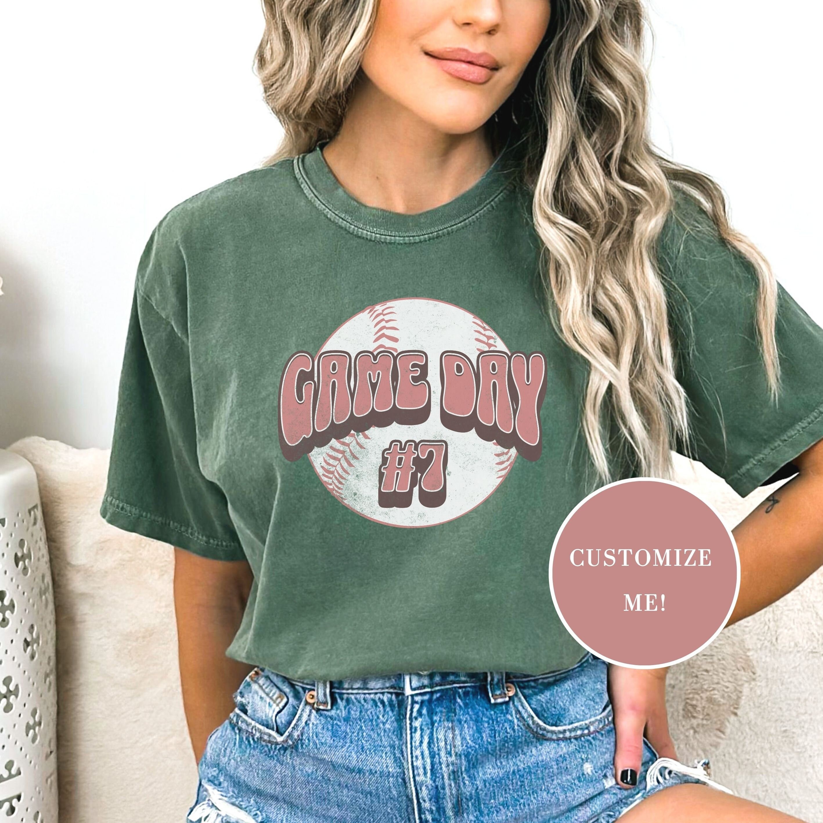 personalized baseball mom shirt with custom jersey number cute graphic tee for game day comfort colors mom life t shirt zaacx scaled