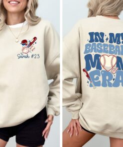 personalized baseball mom shirt with name and number custom sweatshirt for mothers day sports team apparel cfzb8