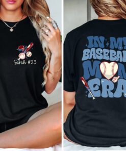 personalized baseball mom shirt with name and number custom sweatshirt for mothers day sports team apparel dlrys