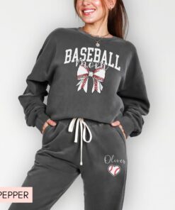 personalized baseball mom sweatshirt and sweatpants custom sports mom outfit with kids names for unique gift 5s6tc