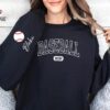 personalized baseball mom sweatshirt with name on sleeve custom crewneck hoodie for game day and mothers day d9srd scaled