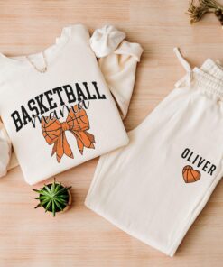 personalized basketball mama sweatshirt and sweatpants set for sports moms game day apparel 24nqs