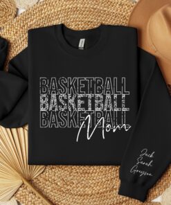 personalized basketball mom sweatshirt with kids name unique gift for her game day basketball mama apparel o2nfv