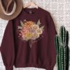 personalized birth flower family bouquet sweatshirt for plant mom custom mothers day shirt cute cottagecore style 0c736