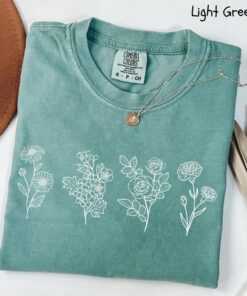 personalized birth flower shirt for mom custom birthday gift mothers day shirt sentimental gift idea for her 4ftyf