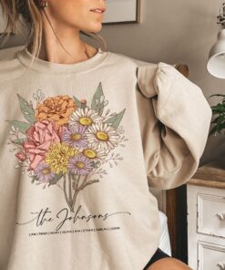 personalized birth month flower bouquet sweatshirt for mom and grandma unique mothers day shirt for plant mama lsufs