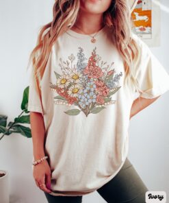 personalized birth month flower family bouquet shirt for mom floral grandma t shirt best mothers day gift plant mama tee a3mns