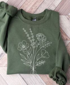 personalized birth month flower sweatshirt for mom and grandma sentimental mothers day gift for plant lovers vtimx