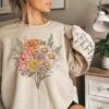 personalized birth month flower sweatshirt for mom and grandma unique mothers day gift plant mama shirt with names 5cx8w scaled