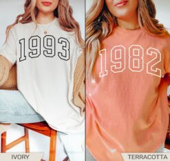 personalized birth year shirt custom birthday tee unique gift trendy comfort colors birthday celebration apparel 0v6sv