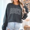 personalized birth year sweatshirt trendy custom birthday sweatshirt unique birthday gift for him or her 24nbd scaled