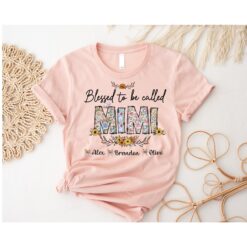 personalized blessed to be called mimi shirt custom mimi t shirt for mothers day unique gift for moms rixgb