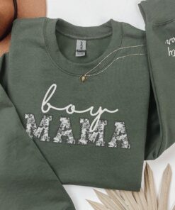 personalized boy mama sweatshirt with kids names floral design custom crewneck for mothers day baby reveal outfit ihvww