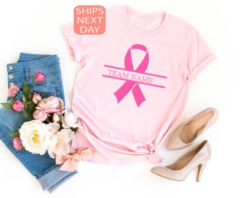 personalized breast cancer awareness shirt for survivors custom pink ribbon tee cancer warrior team t shirt urozq