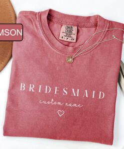 personalized bridesmaid shirt custom bachelorette party t shirt team bride matching outfit gift for wedding celebration k5pfp