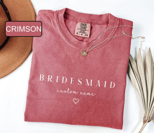 personalized bridesmaid shirt custom bachelorette party t shirt team bride matching outfit gift for wedding celebration k5pfp scaled