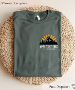 personalized camping shirt custom family camp tee retro sunset mountain nature design for church camp adventures qglj5