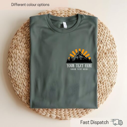 personalized camping shirt custom family camp tee retro sunset mountain nature design for church camp adventures qglj5