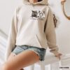 personalized cat hoodie custom cat face sweatshirt for cat moms and dads unique cat lover apparel for new pet owners rkxcf