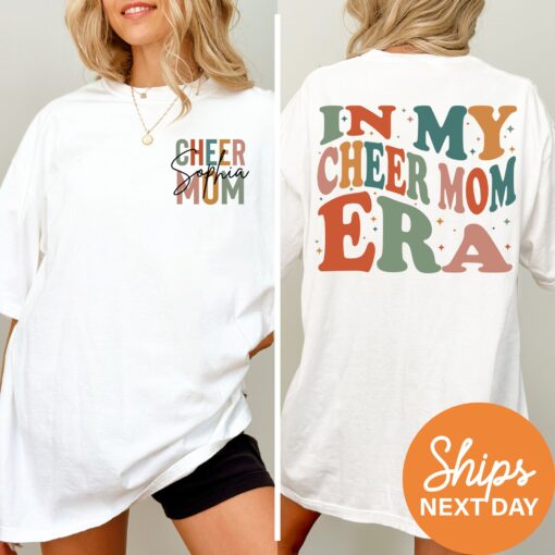 personalized cheer mom shirt in my cheer mom era custom t shirt unique cheerleading gifts for moms ypu6v