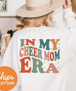 personalized cheer mom sweatshirt for back to school custom cheerleading gifts in my cheer mom era shirt gesfl