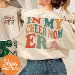 personalized cheer mom sweatshirt for back to school custom cheerleading gifts in my cheer mom era shirt tbo9i