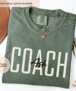 personalized coach shirt custom name tee sports team game day shirt comfort colors best coach apparel iqg4c