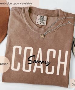 personalized coach shirt custom name tee sports team game day shirt comfort colors best coach apparel rhcur