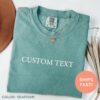 personalized comfort colors shirt for women custom name t shirt unique gift for mom funny mom shirt mothers day shirts uma82